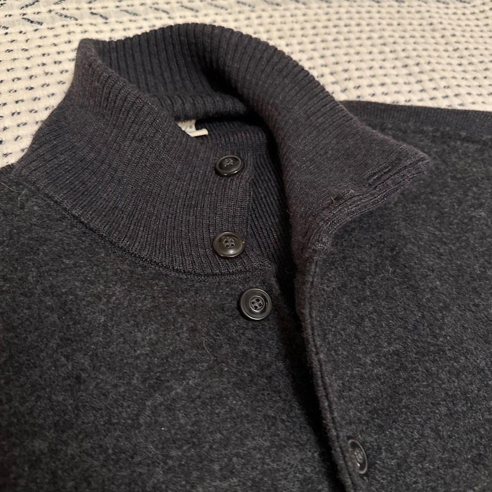 Maglificio GRP felt and knit cardigan